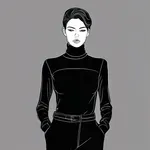 black turtleneck image
